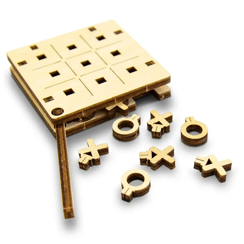 Wooden Puzzle 3D Game Tic Tac Toe 1 6