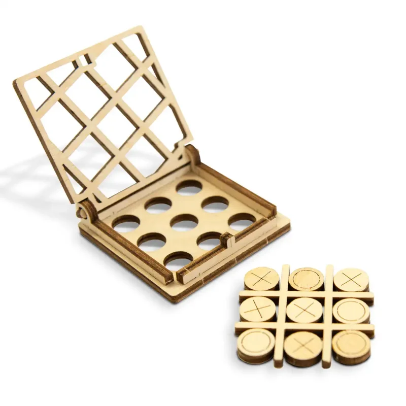 Wooden Puzzle 3D Game Tic Tac Toe 2 1