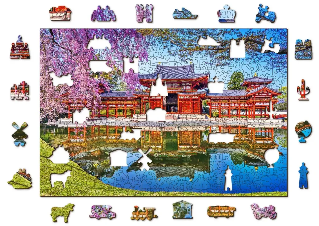 Wooden Puzzle 500 Byodo-In Temple, Kyoto, Japan opis 1