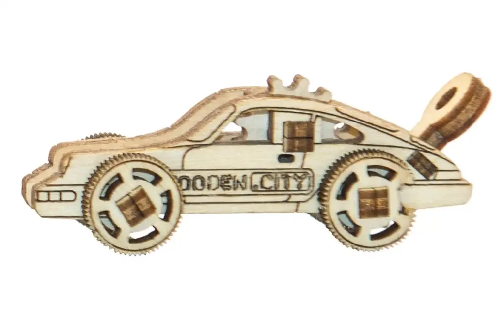 Puzzle 3D drewniane - Samochody Sportowe Opis 1