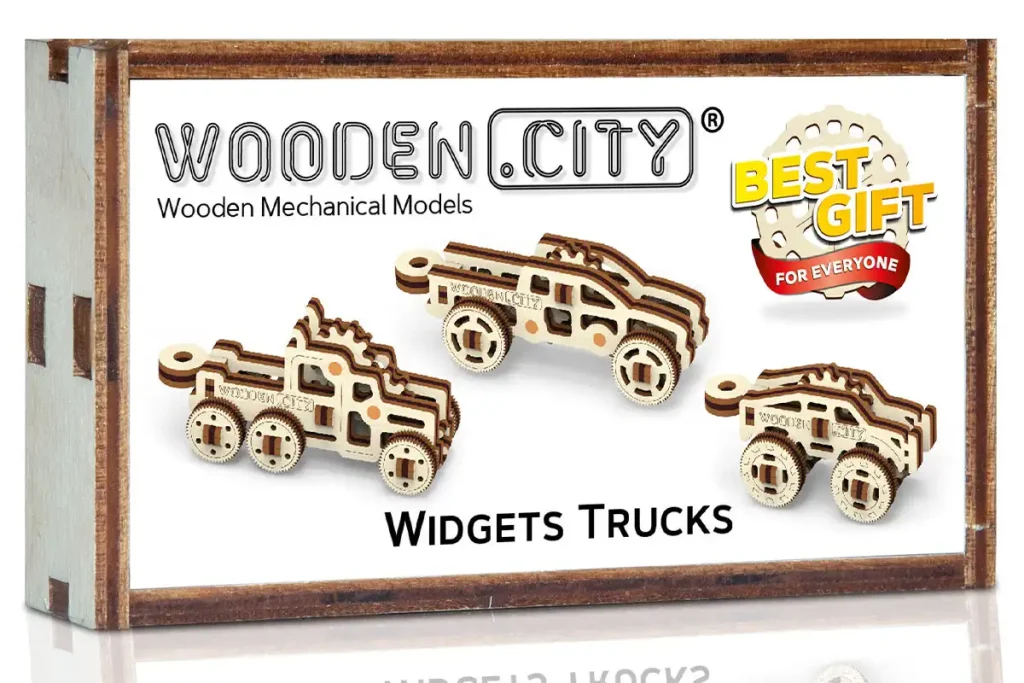 Wooden Puzzle 3D Car Widgets Trucks Opis 4
