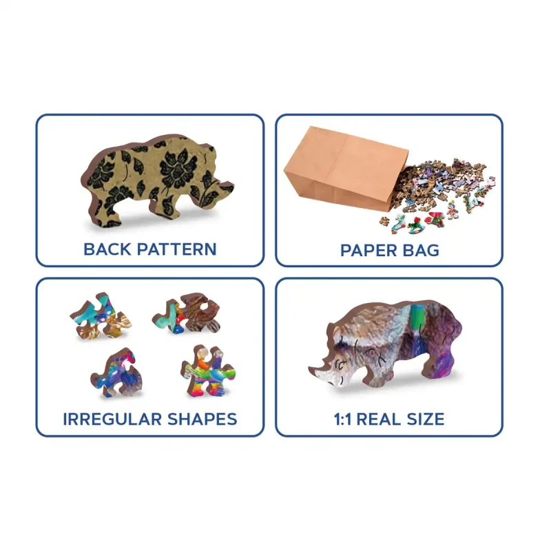 Wooden Puzzle 130 Mystic Alpaca 5