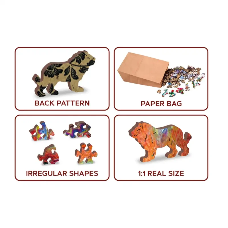 Wooden Puzzle 250 Mystic Lion 5