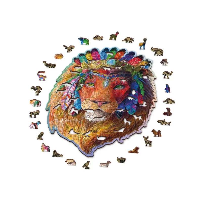 Wooden Puzzle 500 Mystic Lion 3