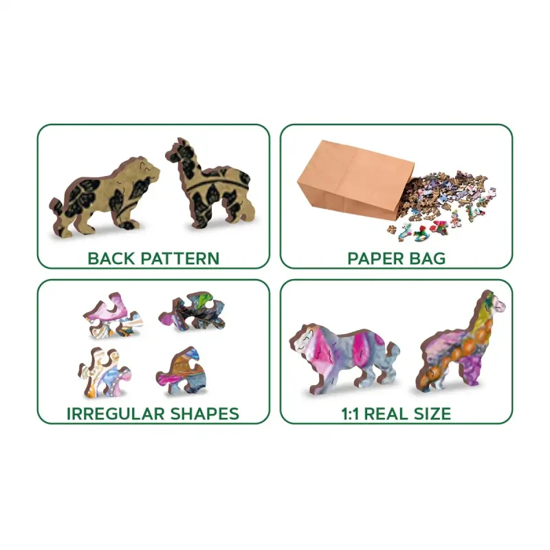 Wooden Puzzle 500 Mystic Tiger 5