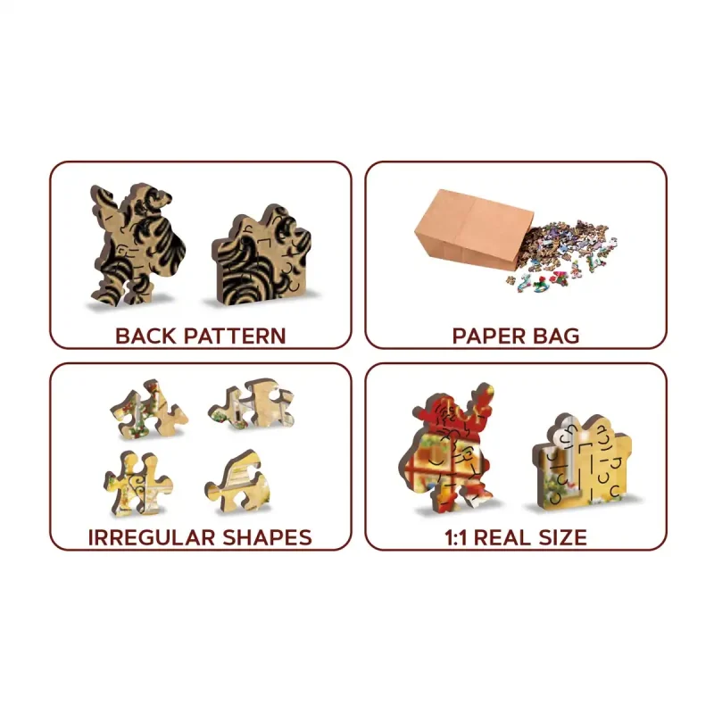 Wooden Puzzle 1000 Christmas Evening 5