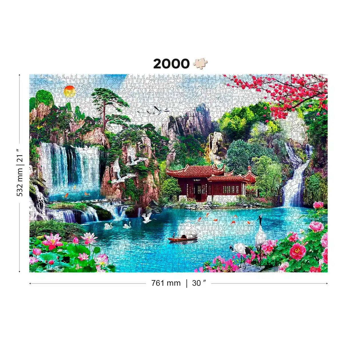 Zen japanese bamboo fountain Jigsaw Puzzle by Delphimages Photo Creations -  Fine Art America