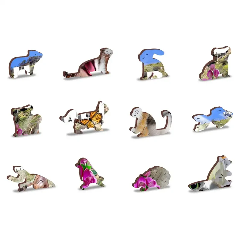 Wooden Puzzle 200 Kittens In Hollywood 5