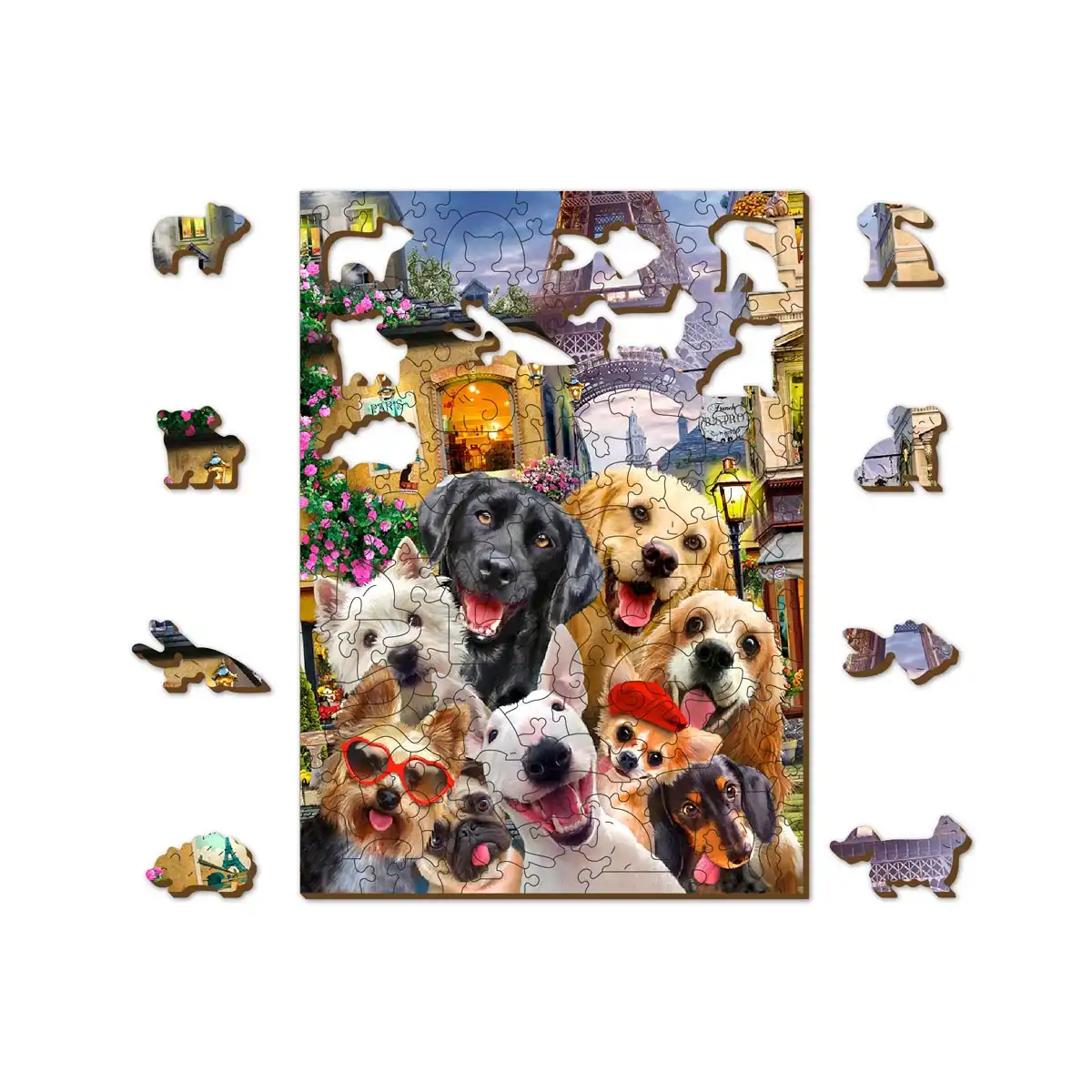 Corgi Dog Wooden Jigsaw Puzzle 1000 Piece Surprise for Family Home Decor  Art Puzzle,Unique Birthday Present Suitable for Teenagers and Adults for