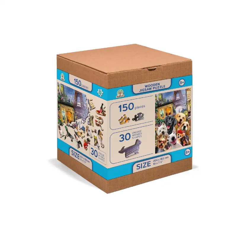 Wooden Puzzle 200 Puppies In Paris 3