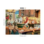 Wooden Puzzle 1000 Kitten Kitchen Capers 7