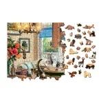 Wooden Puzzle 1000 Kitten Kitchen Capers 1