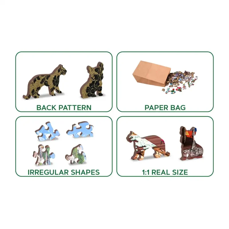 Wooden Puzzle 1000 Puzzler'S Desk 5