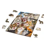 Wooden Puzzle 200 Kittens In London 3