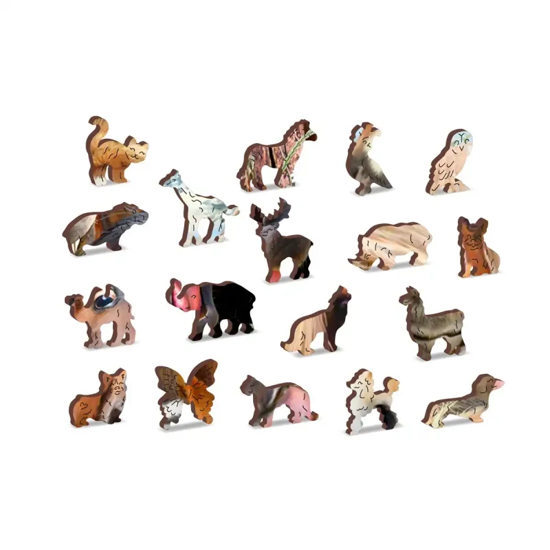 Wooden Puzzle 500 Horsing Around 1 - 4