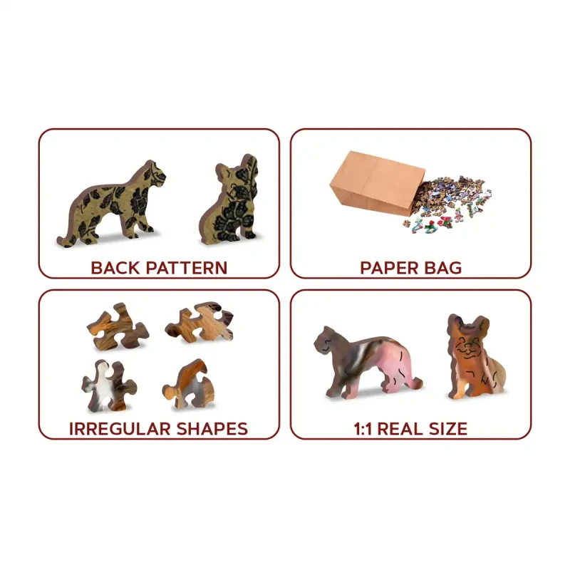 Wooden Puzzle 500 Horsing Around 1 - 5