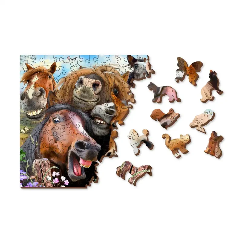 Wooden Puzzle 500 Horsing Around 1 - 9