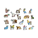 Wooden Puzzle 1000 Animal Postcards 6