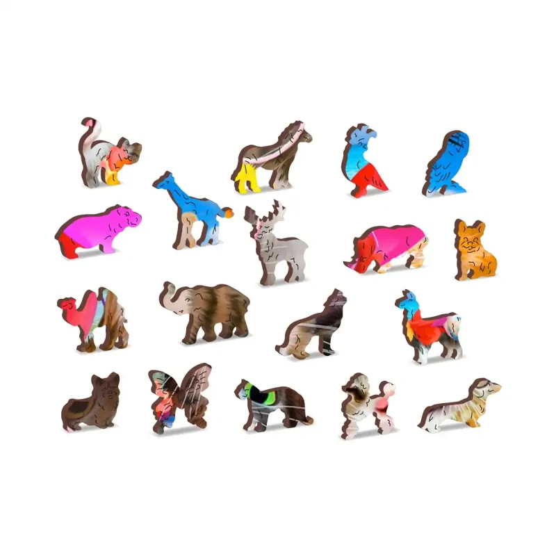 Wooden Puzzle 500 Cat Party 1 - 4