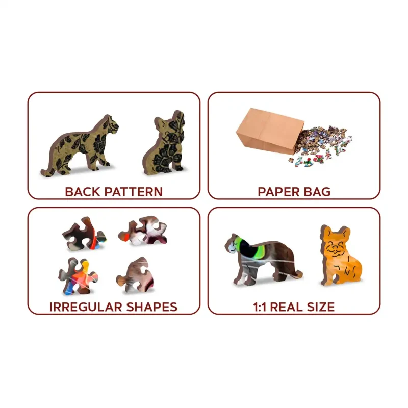 Wooden Puzzle 500 Cat Party 1 - 5