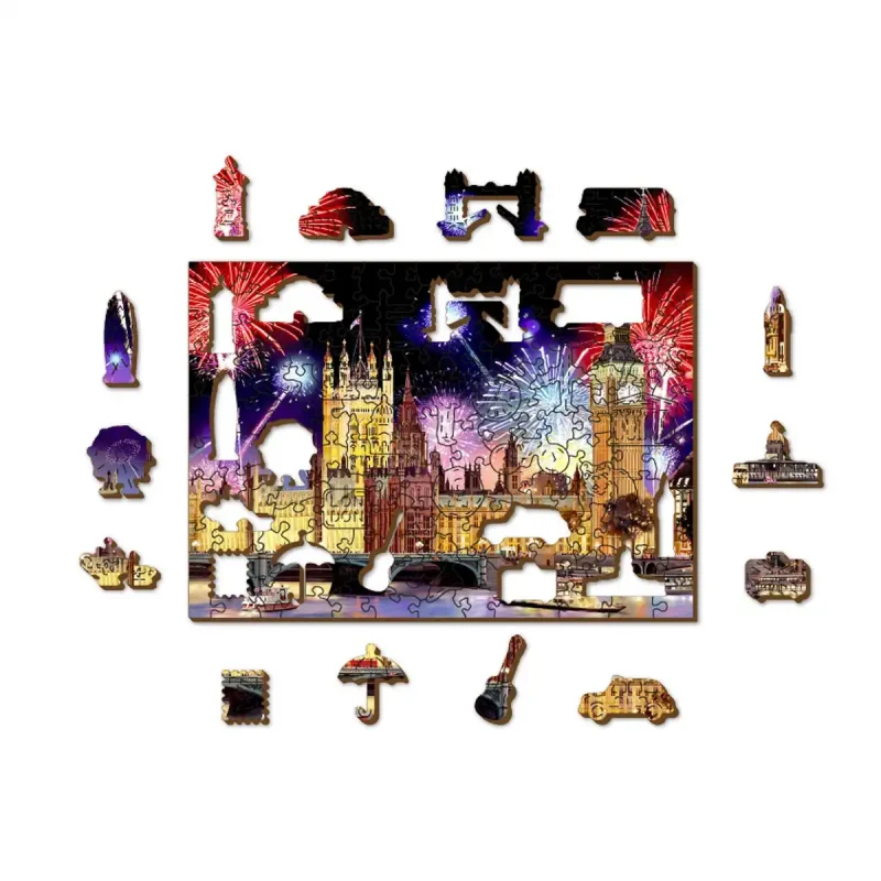 Wooden Puzzle 500 London By Night 8