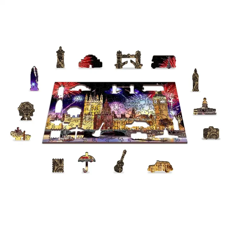 Wooden Puzzle 500 London By Night 3