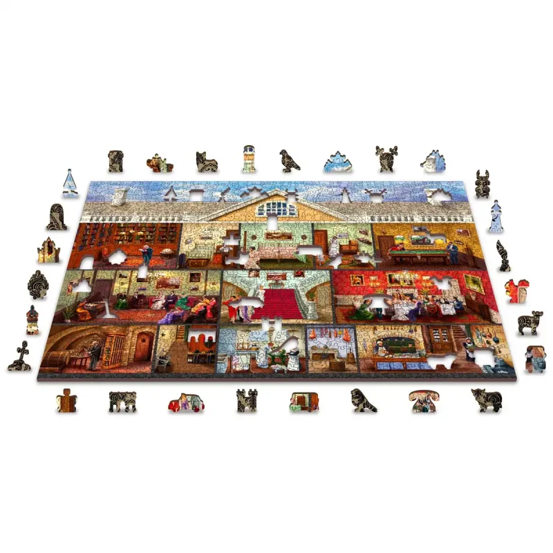 Wooden Puzzle 1000 Victorian Mansion 6