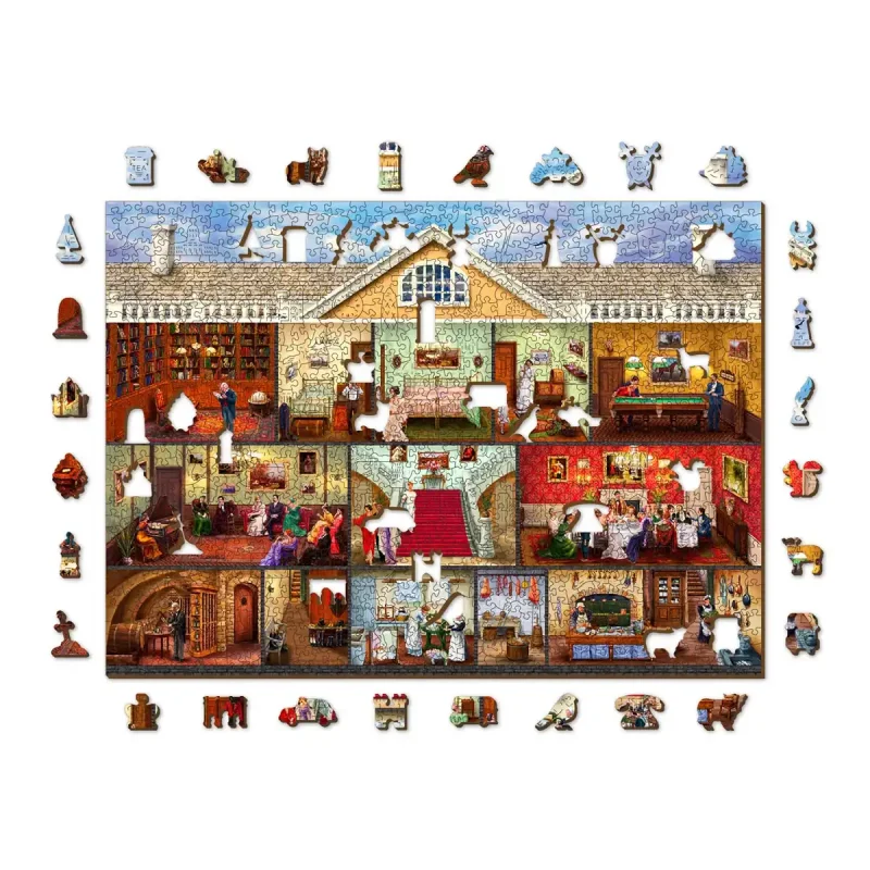 Wooden Puzzle 1000 Victorian Mansion 6