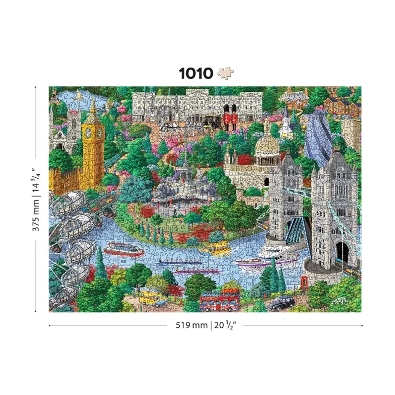 Wooden Puzzle 1000 London Sights 7