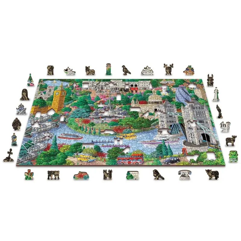 Wooden Puzzle 1000 London Sights 3