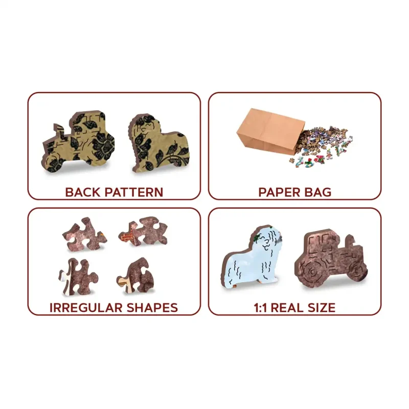 Wooden Puzzle 500 Seasons House Summer 1-5