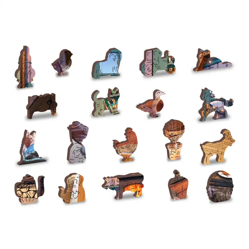 Wooden Puzzle 500 Cosy Cabin 5