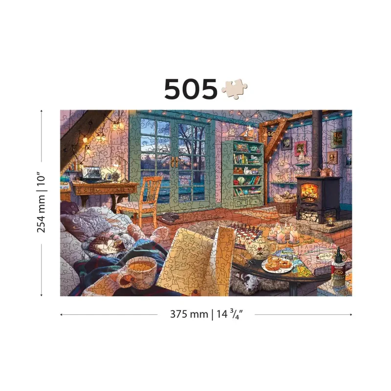 Wooden Puzzle 500 Cosy Cabin 6