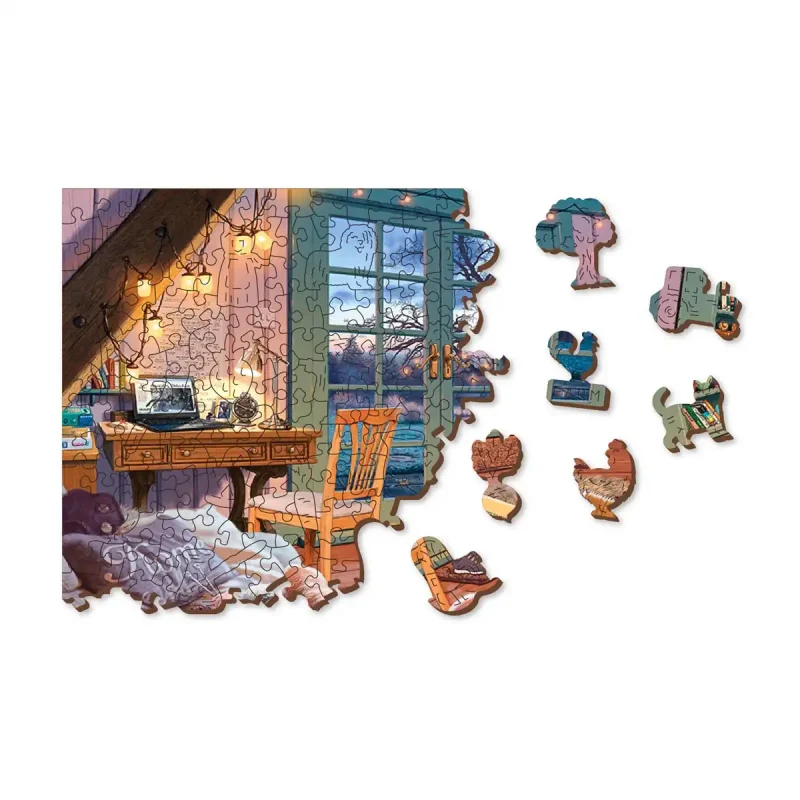 Wooden Puzzle 500 Cosy Cabin 9