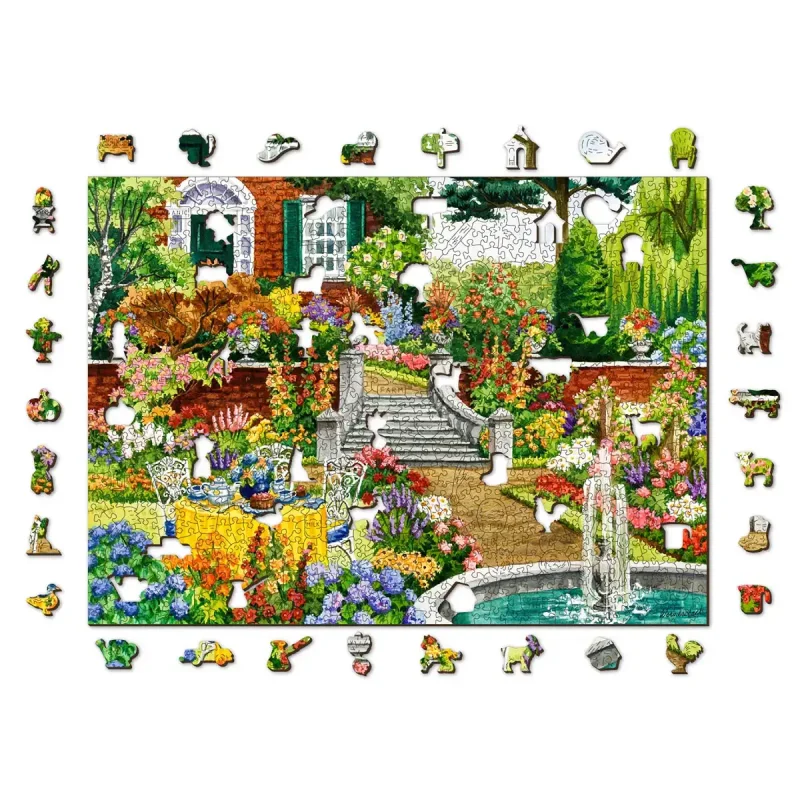 Wooden Puzzle 1000 Garden Five O'Clock 8