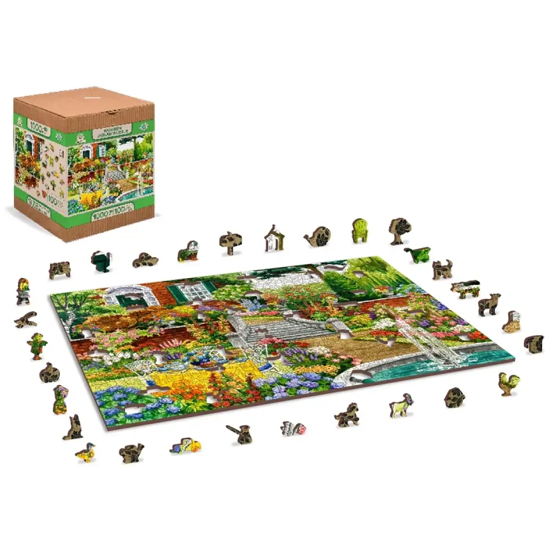 Wooden Puzzle 1000 Garden Five O'Clock 2
