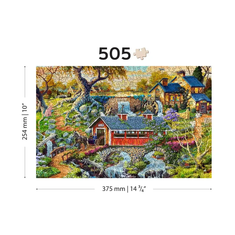 Wooden Puzzle 500 Countryside Bridges 1 - 3