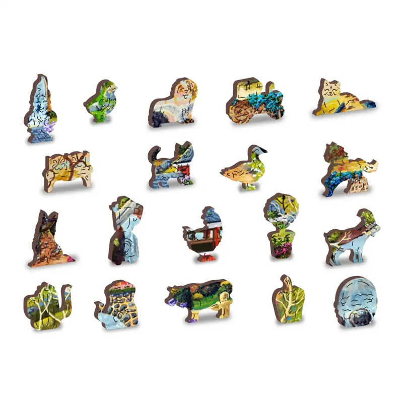 Wooden Puzzle 500 Countryside Bridges 1 - 4