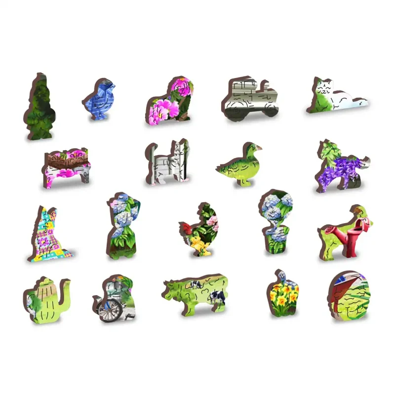 Wooden Puzzle 500 Countryside Garden 1 - 4