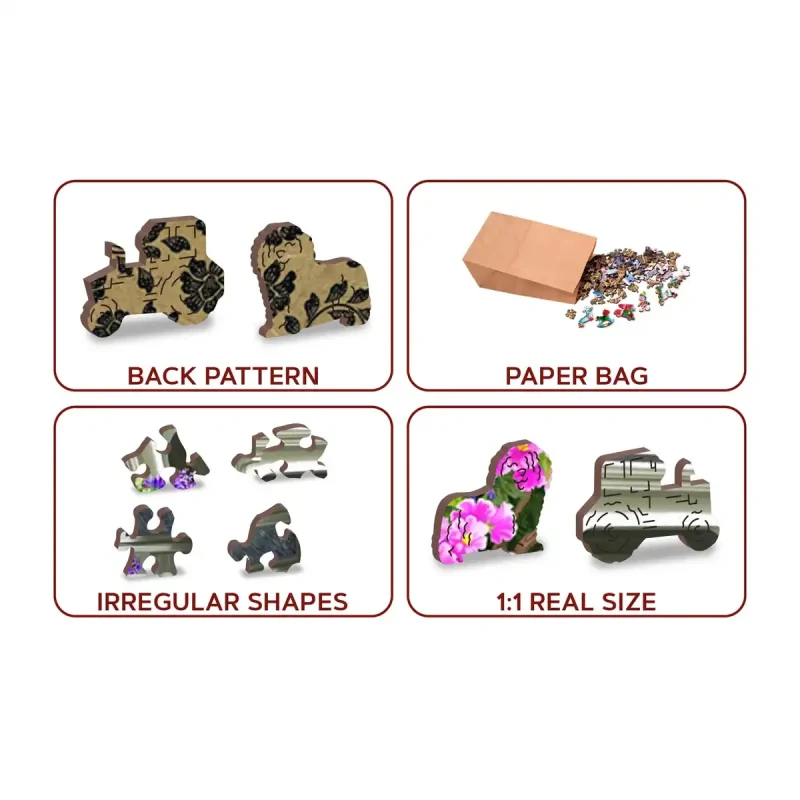 Wooden Puzzle 500 Countryside Garden 1 - 5