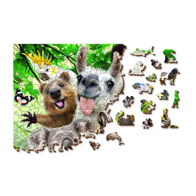 Wooden Puzzle 1000 Bear Paradise 1