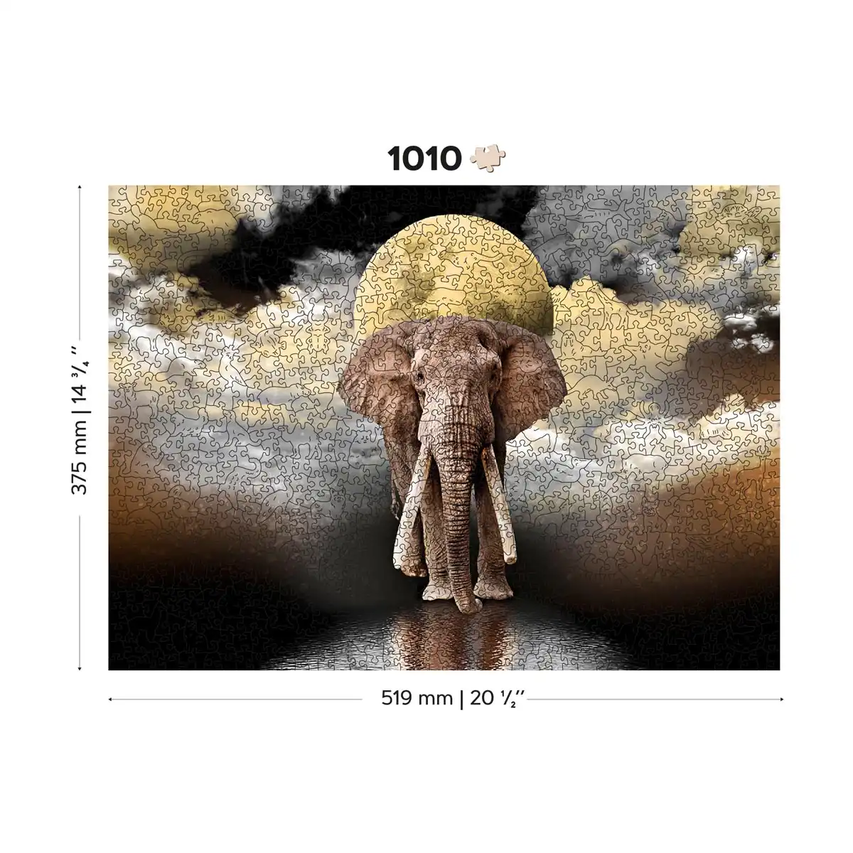 Puzzle Clementoni The Elephant (1000 pièces) à prix bas
