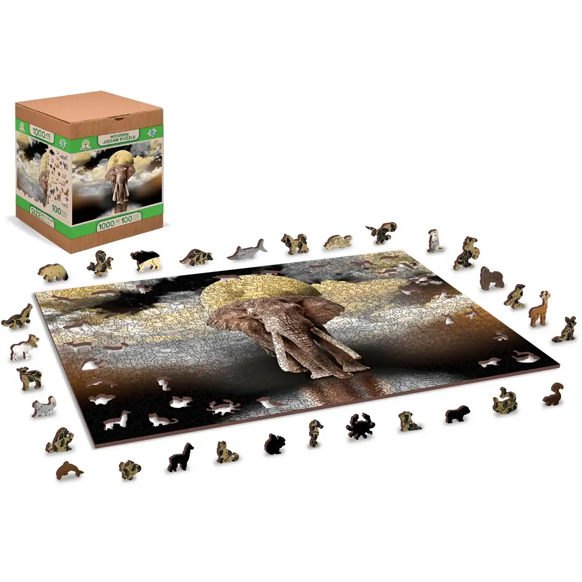 Wooden Puzzle 1000 Elephant Dreams