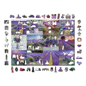 Wooden Puzzle 1000 Lavender France 8