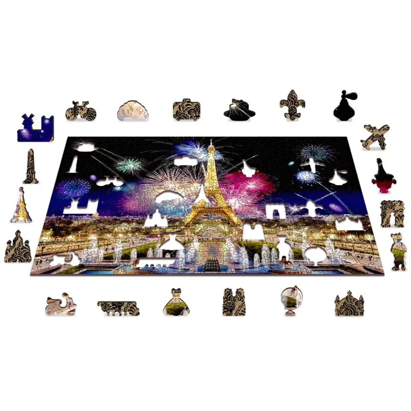 Wooden Puzzle 500 Paris By Night 1 - 7