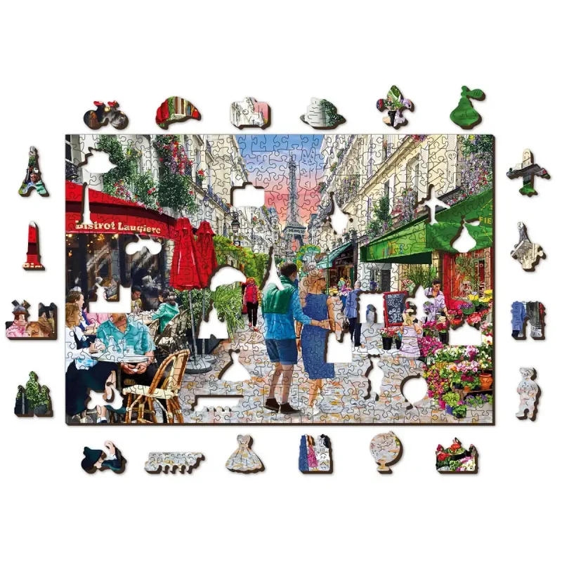 Wooden Puzzle 500 Paris Bistro 1 - 2