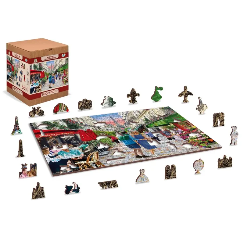 Wooden Puzzle 500 Paris Bistro 1 - 8