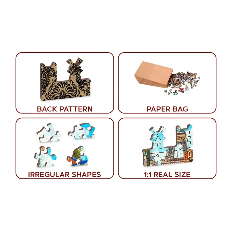 Wooden Puzzle 500 Paris Day Out 4