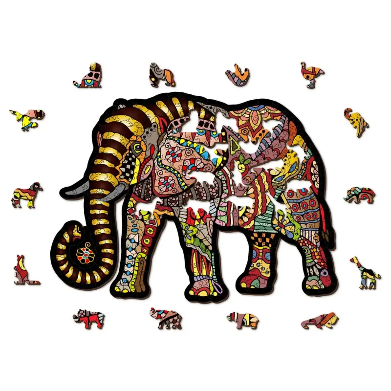 Wooden Puzzle 250 Magic Elephant 8