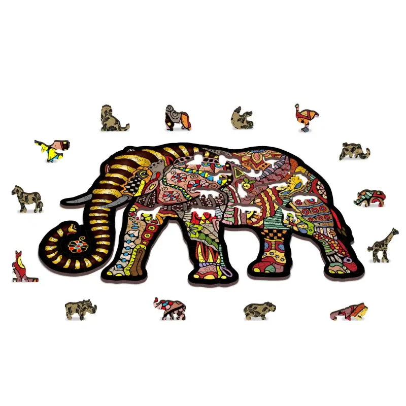 Wooden Puzzle 250 Magic Elephant 3